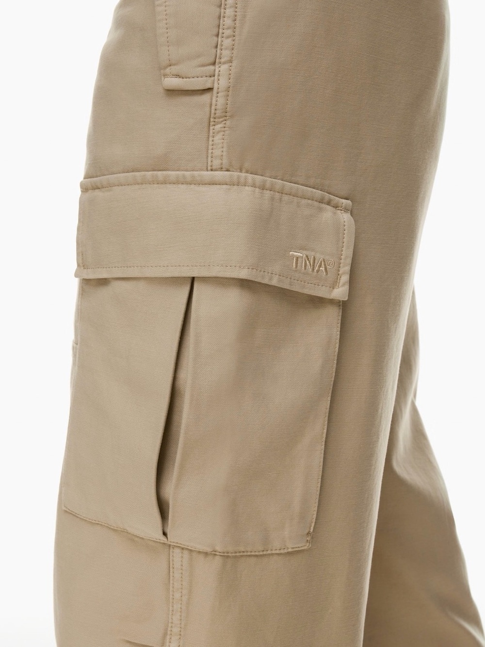 Aritzia TNA Beige Cargo Pants - Picture 1 of 9